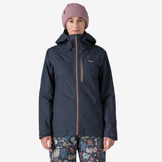 Damen Skijacke Powder Town - Smolder Blue w/ Dulse Mauve