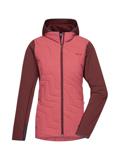 Damen Isolationsjacke BLAZE - mahogany red/ dark rose