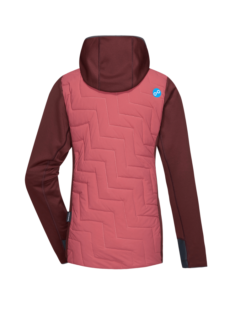 Damen Isolationsjacke BLAZE - mahogany red/ dark rose