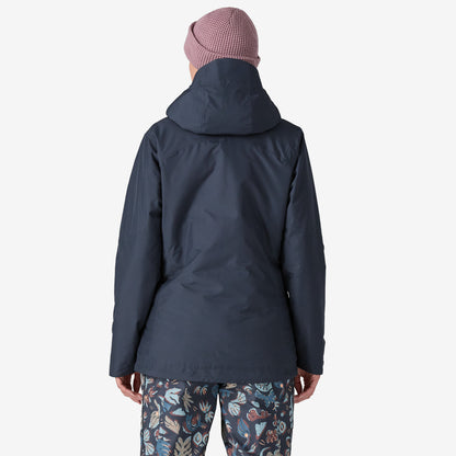 Damen Skijacke Powder Town - Smolder Blue w/ Dulse Mauve
