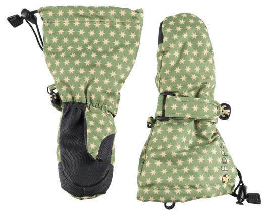 Kids Skihandschuh FÄUSTLING - funky green