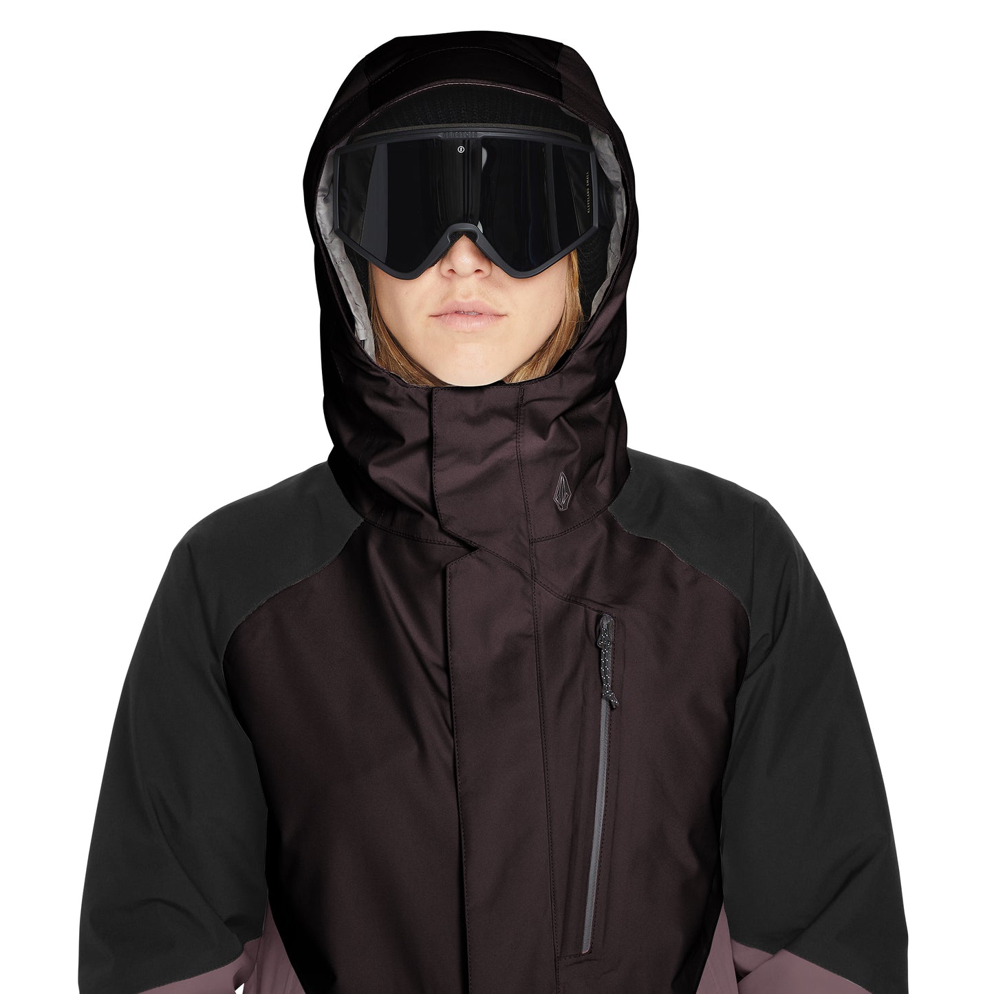Damen Skijacke ARIS INS GORE-TEX Jacket - Black Plum