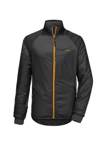 Herren Isolationsjacke BASK-Y - almost black/ magnet grey melange