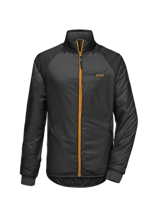 Herren Isolationsjacke BASK-Y - almost black/ magnet grey melange
