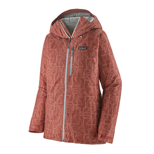 Damen Skijacke Powder Town - Passage: Burl Red