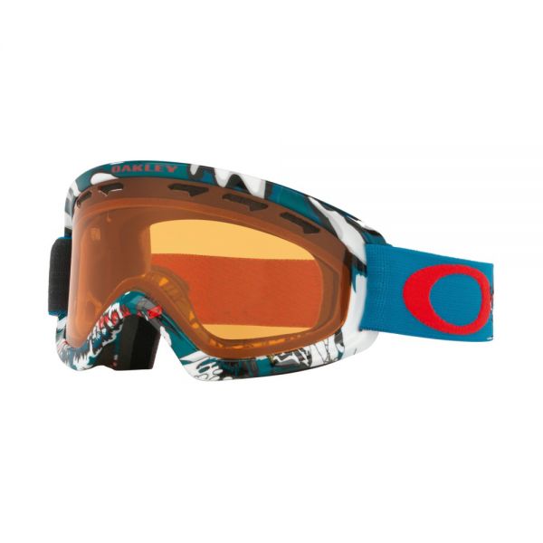 Oakley O Frame 2.0 XS Snow Goggle OO7048-08 - Shady Trees Blue Red - Persimmon mieten