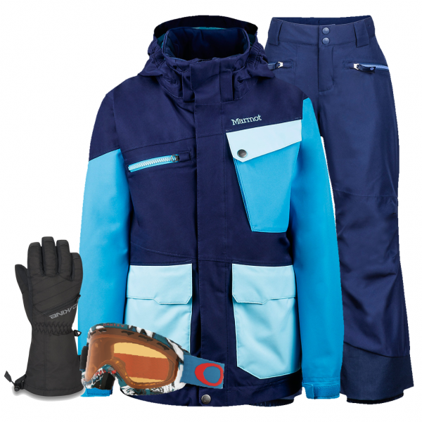 MARMOT Jungen Skibekleidung Set - Jumpy Jibber - blue mieten