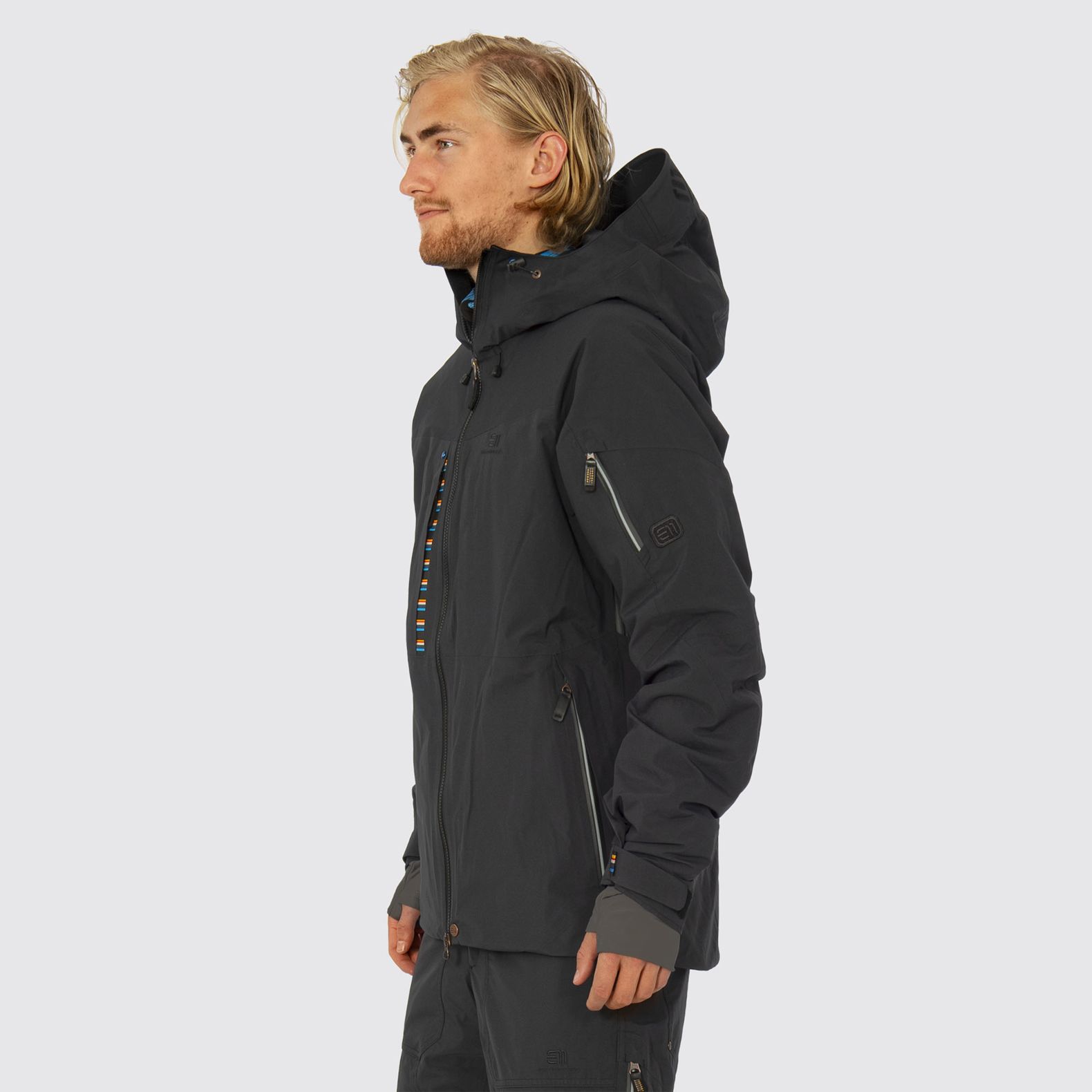 ELEVENATE Men Ski Jacket Creblet - Black rental